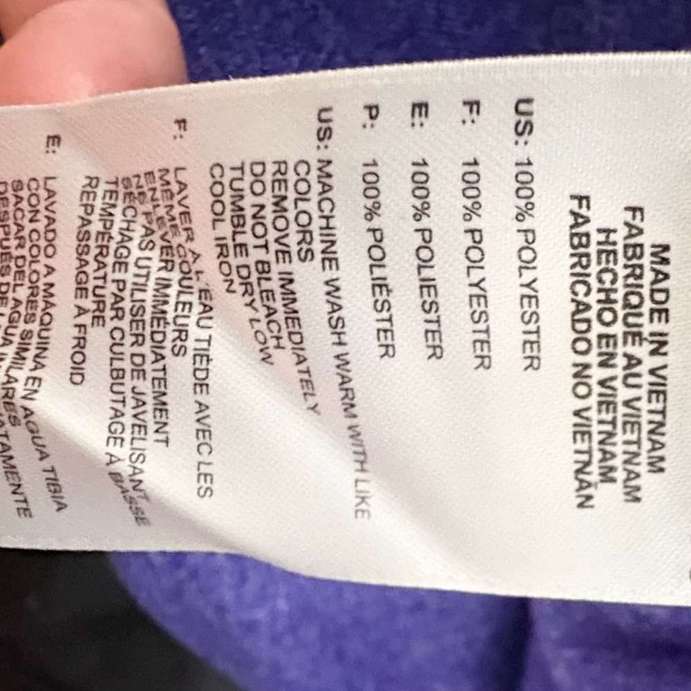 Adidas Blue Hoodie with Red Stripes - Picture 11 of 11